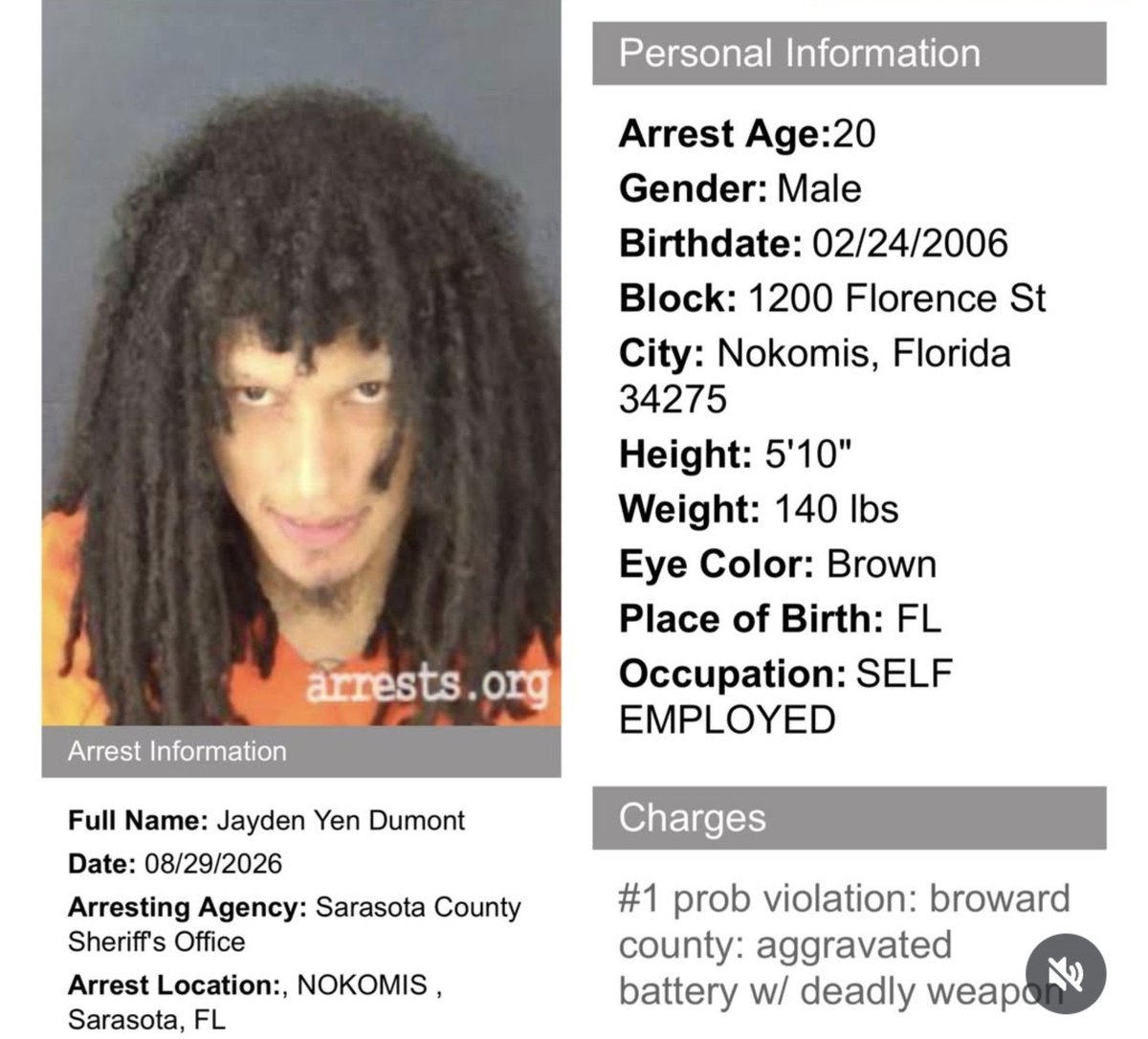 ohfold's tweet photo. Underground artist jaydes has been arrested again for violating his  probation on his recent charge https://t.co/N9yc4tCDCw