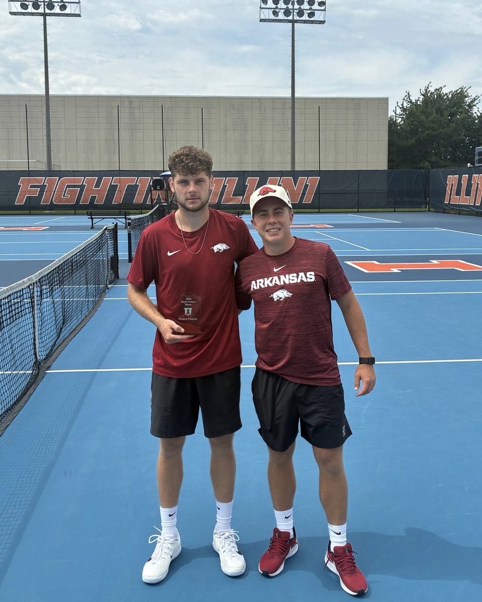 RazorbackMTEN's tweet photo. Congratulations Jakub Vrba on being an ITF 15K Champaign finalist❗️ https://t.co/F6yfxmEEvx