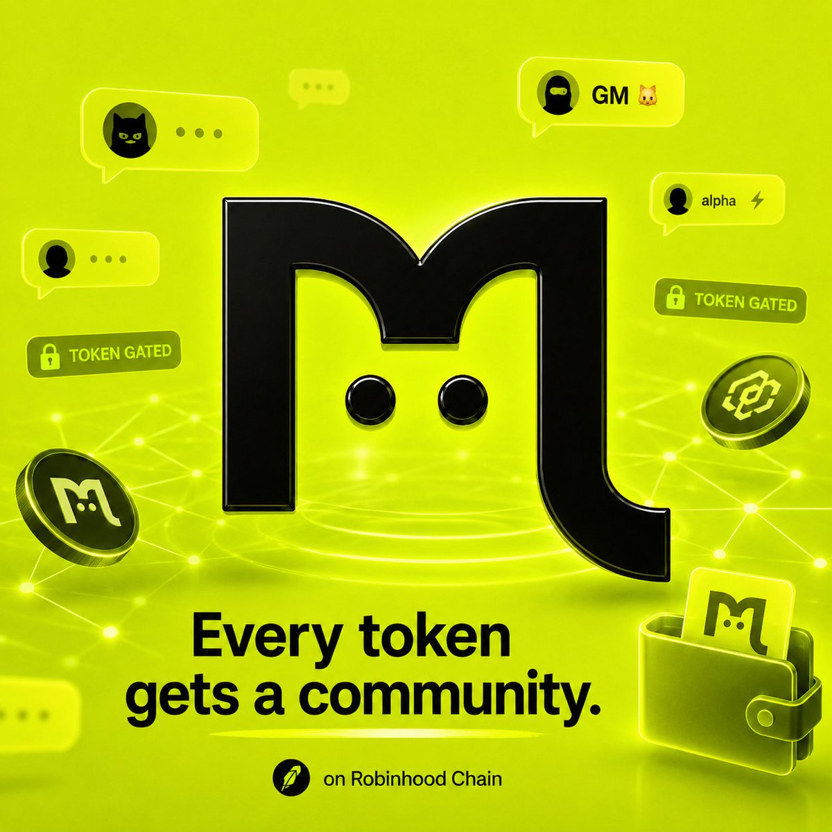 MeowdontFun's tweet photo. Meow is where tokens become communities.

Launch a token on Robinhood Chain through Pons, and a dedicated chatroom is created automatically.

Connect your wallet.
Join the room.
Talk with other holders.
Every token gets a community.
Every holder gets a voice.
Welcome to Meow. 🐱 https://t.co/fwlN3Xzgvz