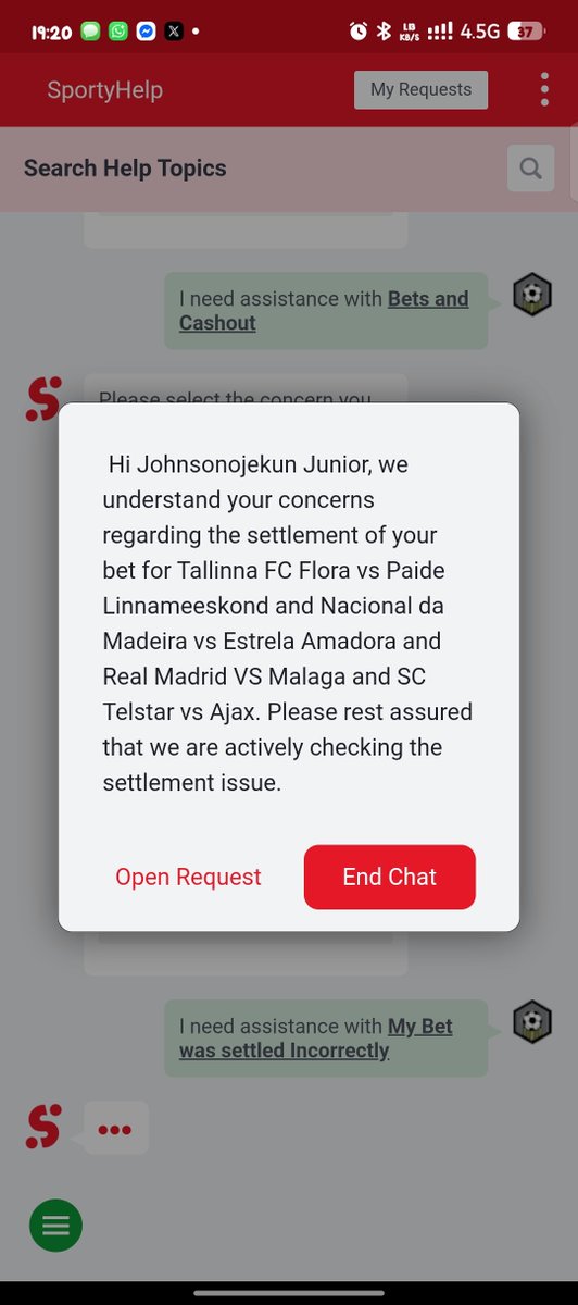 oje_johnson's tweet photo. @SportyBet pls ensure you resolve this incorrect settled ticket winning NGJU15C1ZT610242R

I dey lose many bookings 
Make una no whine me. https://t.co/Gl9XlUTH8w