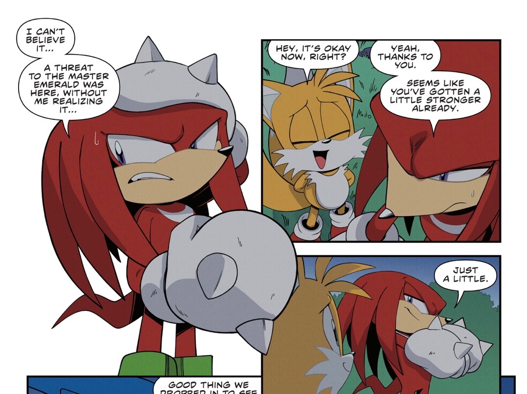 _defnotnormal's tweet photo. I really like how Knuckles acts as a sort of big brother figure for lots of characters https://t.co/JrpO7p9D9X
