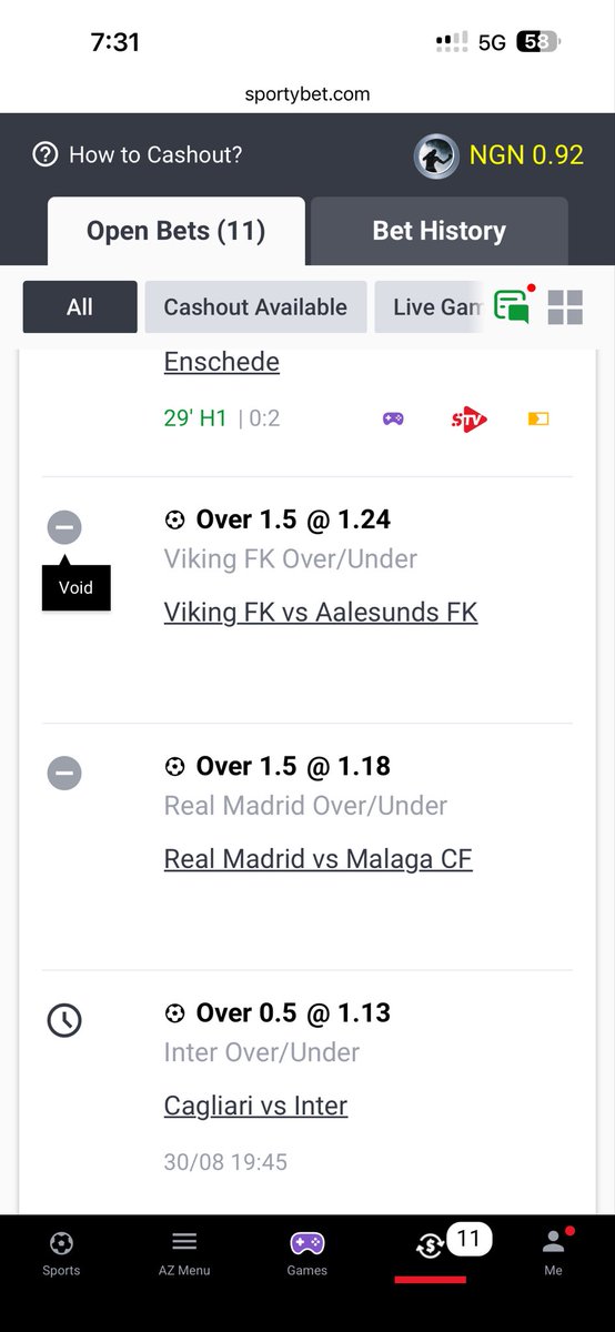 bet_master_tee's tweet photo. @JustBelieveTips @SportyBet @SportyBetNG Why did they void this game ? https://t.co/6WednhcOnE