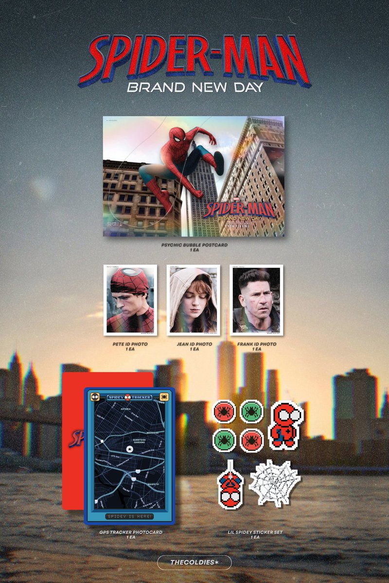 thecoldies's tweet photo. ✰ ⋆⁺₊ HEY, NEIGHBOR ₊⁺⋆🕸️ྀི
SPIDEY BND'S GIVEAWAY
< STANDBY >

the web is being spun
the city will swing soon, 🇹🇭 only

gg form: tue, 1 sep 2026 9pm 

#BrandNewDay 
 #thecoldaways https://t.co/k9p3Zg5Ydc
