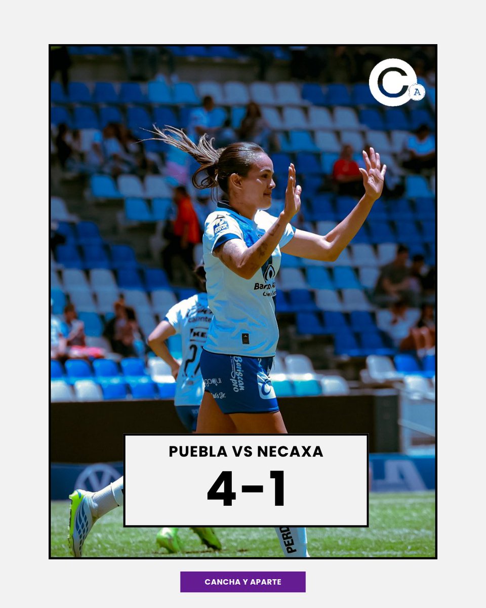 CanchayAparte's tweet photo. ¡Primeros tres para la Franja!
@ClubPueblaFem goleó a las Centellas del @NecaxaFemenil, con anotaciones de Abigail López, María Peraza y Lía Martínez, además del autogol de Lourdes de León; por las hidroocálidas, descontó Ani Jensen. https://t.co/P5du87rpWD