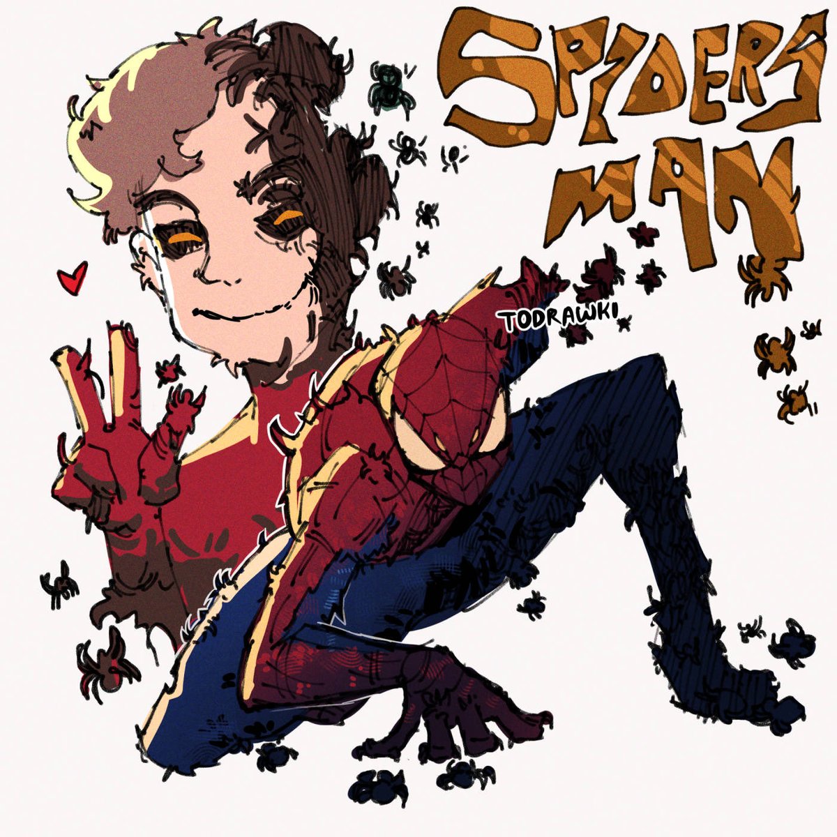 todrawki's tweet photo. drew a bunch of spiders (part one....?)
#spiderman https://t.co/9zyJvARHF7
