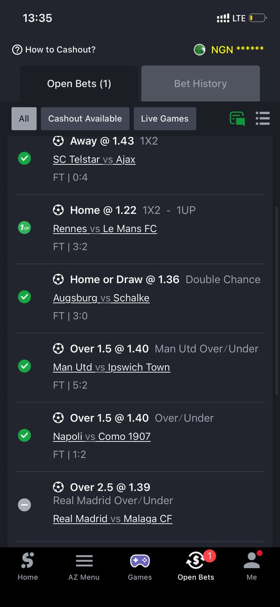 al19757's tweet photo. @SportyBet why void Madrid game? We need explanation please https://t.co/2c5frWl7FL