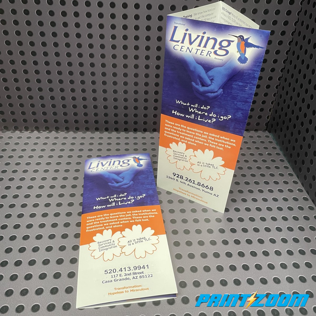 PrintInAFlash's tweet photo. Sleek brochures for The Living Center using turnarounds to balance speed and savings. ✅

Thank you for trusting us with your printing needs!

Need brochures for your business? We've got you covered! 

#Brochures #printproduction #motivation #YumaAZ #PrintZoom #Printinaflash https://t.co/nWIJAs7pwd