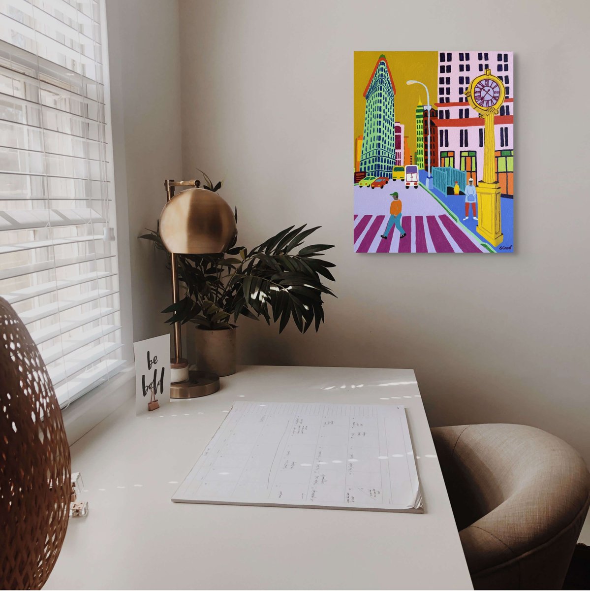 GraefArt's tweet photo. "Clock at the Flatiron" 20 x 16 in, painted last year — inspired by my many walks through this corner of NYC.
#NYCArt #FlatironBuilding #ContemporaryArt #Painting #ArtistsOnTwitter https://t.co/4uncn6tPf7