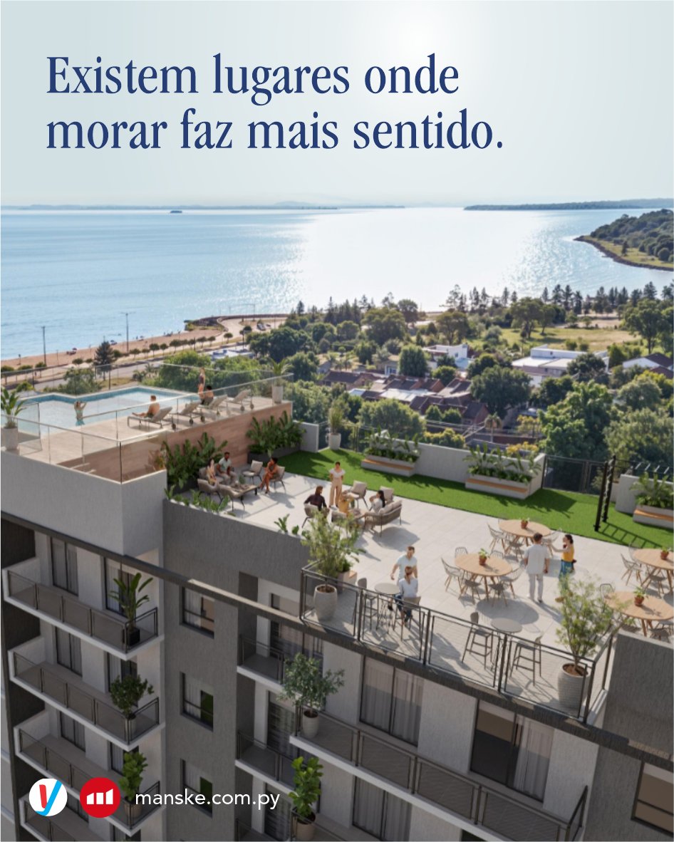manskepy's tweet photo. Imagine sair de casa e estar a poucos passos da praia.
Imagine abrir a janela e encontrar o Rio Paraná.
Imagine ter a Costanera como parte da sua rotina.

É essa experiência que o ZUBA Costanera propõe em Encarnación.

Apartamentos de 1 e 2 quartos.

#Manske #Paraguai #paraguay https://t.co/kpTKRDybiD