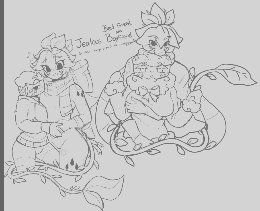 SproutStar57310's tweet photo. // StarSnow &amp; CaramelizedFruit, kinda suggestive!!!

My Caramel and my Star Sprout being possessive because their crushes attract a lot of attention SVHDN + they're the alpha males in the rekationship /J https://t.co/YgG4uv7mYr