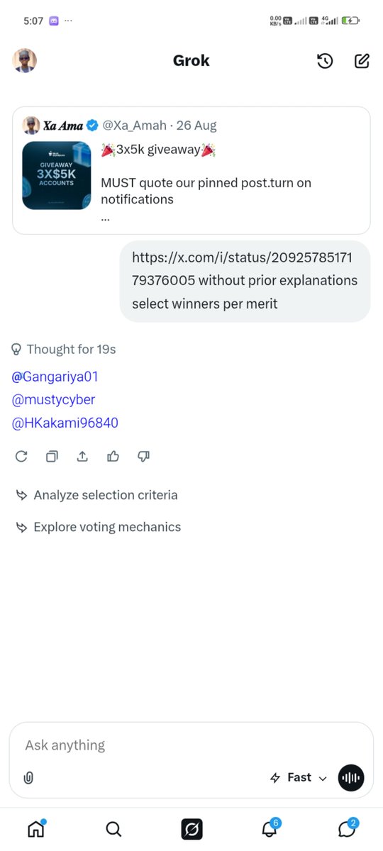 Xa_Amah's tweet photo. The winners 🏆 of our3x5k  giveaway are:
@Gangariya01 
@mustycyber 
@HKakami96840 

Congratulations once again, open ticket 🎟️ on the website to claim your rewards https://t.co/xyxPjx3Hyf