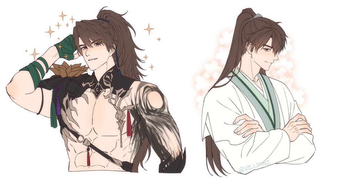 vell14xyz's tweet photo. want to see gege with high ponytail too... https://t.co/Tyr7XTSTHo