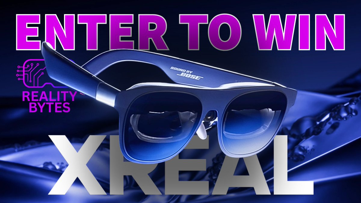 ToddJacksonVR's tweet photo. We are giving away a pair of XREAL 1s Glasses  in collaboration with @XREAL_Global.   To enter click the giveaway link on our website.
https://t.co/MXMaLlwj7h
@skeeva @EricMasher https://t.co/D4NvANSgOv
