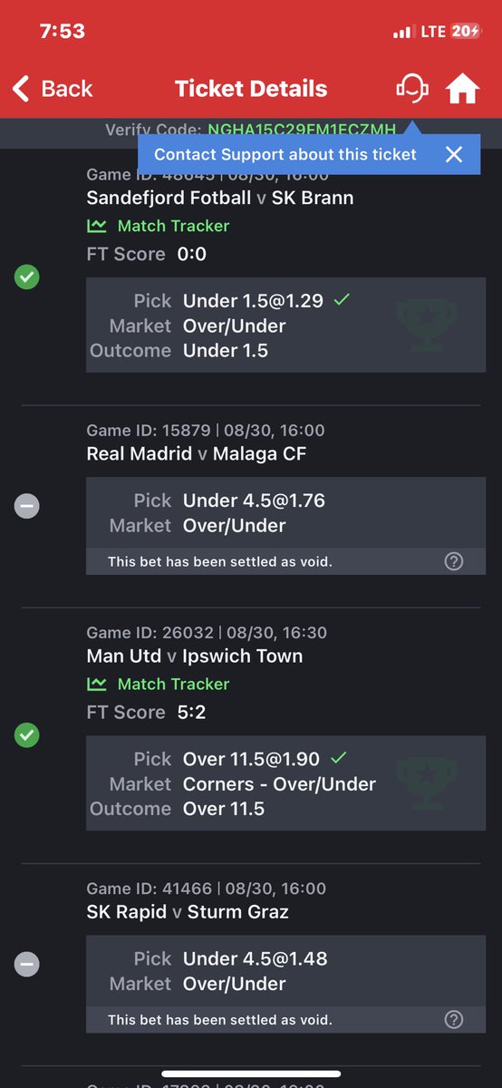Westt9999's tweet photo. @ObaDeleke @SportyBetNG Why was this 2 games voided @SportyBetNG https://t.co/yhVUNqJ19n