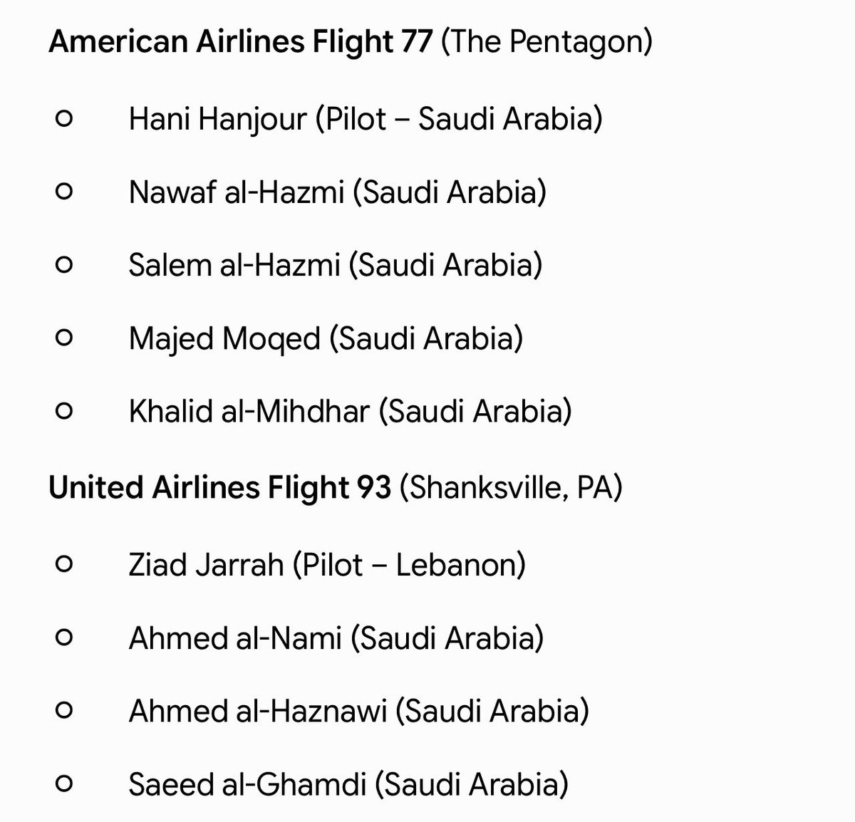 NatuNatoo's tweet photo. Muslims don’t have any regret

All were Muslims and max from #SaudiArab . Saudi Arab was behind attack on USA 🇺🇸 @POTUS 

9/11 #Attack main perpetrators: 

Osama bin Laden -Financer 
Khalid Sheikh Mohammed - Architect 
Mohamed Atta - Team lead

@realDonaldTrump @WhiteHouse @FBI https://t.co/iFzb4SK0vq