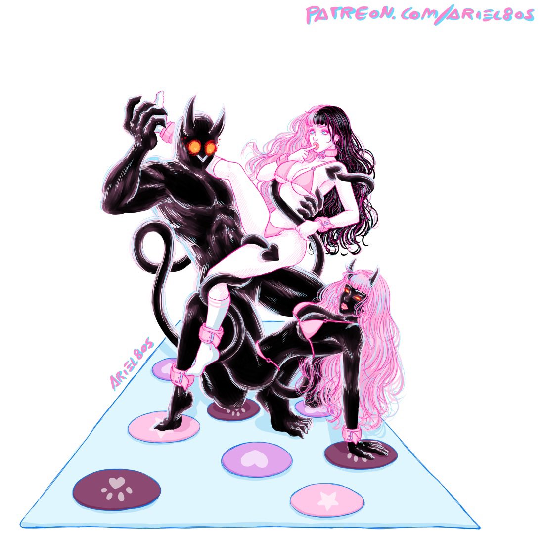 Ariel_80s's tweet photo. Who wants to play?😈🎀🐾⛓ https://t.co/kFtxvSeOxi