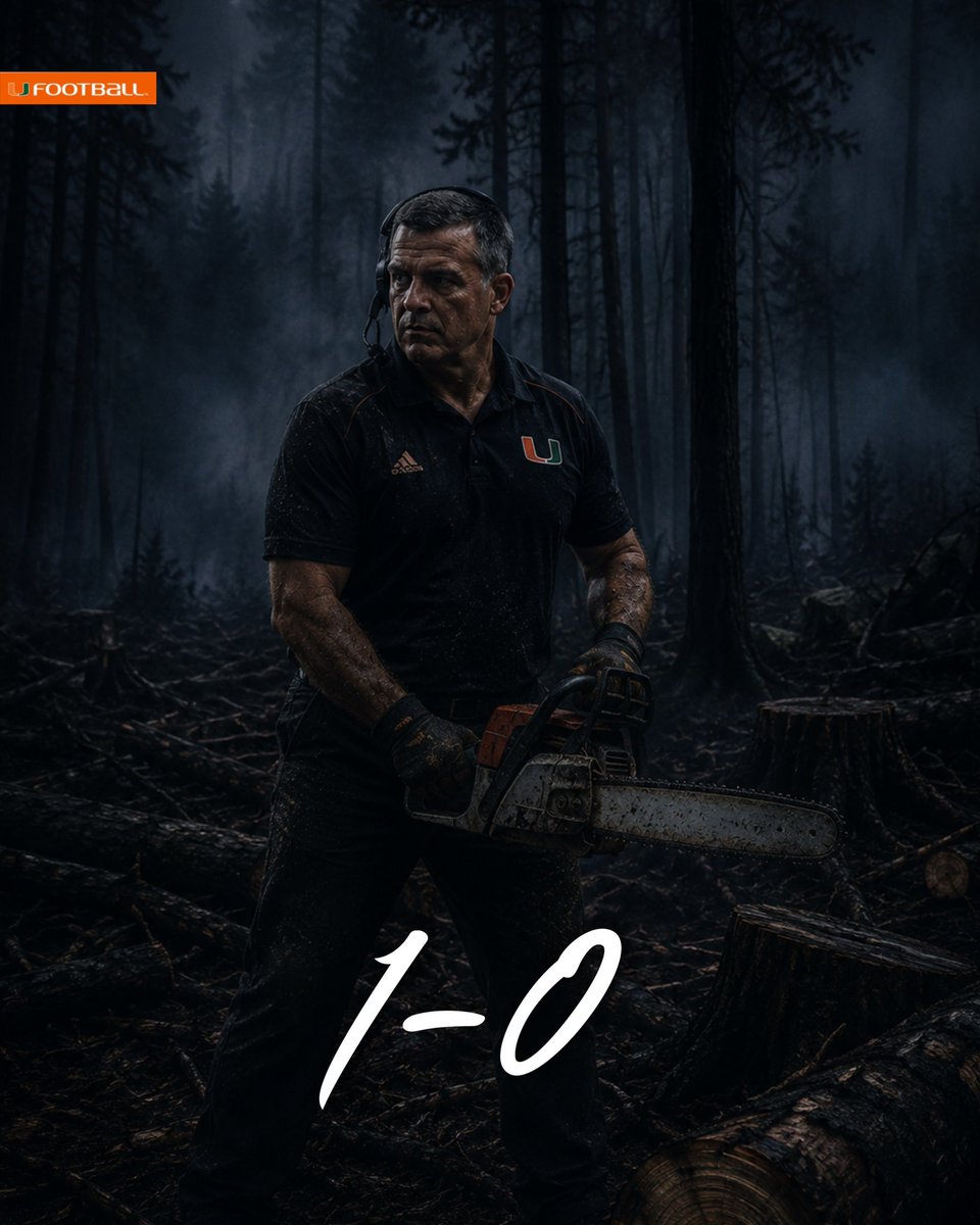 Canes_Chief's tweet photo. To the trees!  𝟏-𝟎 https://t.co/zojkYbQPcM