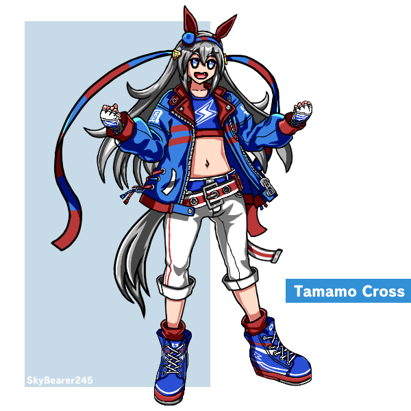SkyBearer245's tweet photo. Drawing every playable Umamusume          

(21/145) Tamamo Cross https://t.co/Dszu0ZA4Kf