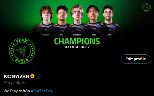 TeamRazer's tweet photo. https://t.co/DtNHKDfEll