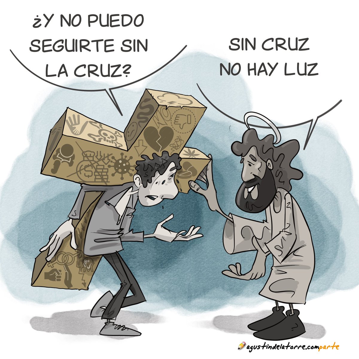 agustindlatorre's tweet photo. Gracias por vuestras aportaciones porque enriquecen mis dibujo…#EvangelioDelDía #evangelio #GodIsGood #NuevaIglesia #compArte #Ama #nuevaevangelizaccion #ElSoploIlustrado
@ReligionDigit https://t.co/iyjygVSNmy