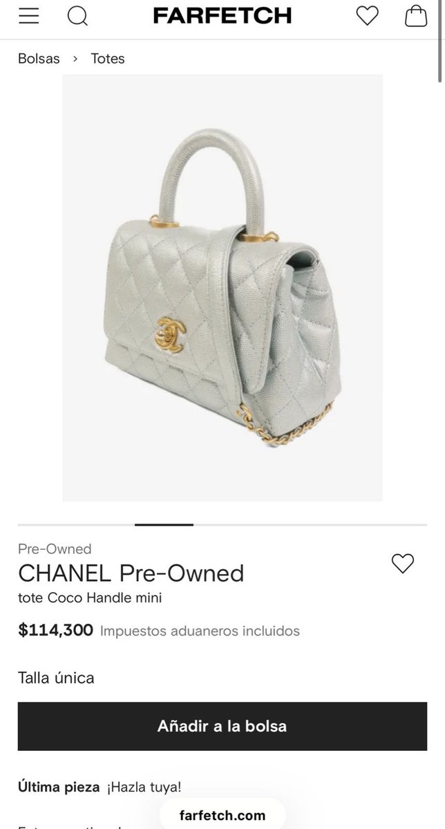 jorgegogdl's tweet photo. La secretaria de turismo de Puebla @carlalopezmalo presumiendo que se puso “on repeat” un bolso Chanel Coco Handle Mini de 114 mil pesos.

La austeridad de quien va a bodas en España mientras dice que anda promoviendo el Puebla de @armentapuebla_ https://t.co/xQGj8ZZFhd