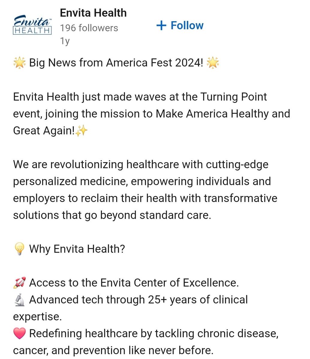 EnslavedTruth's tweet photo. 🤣🤣..Dr. Dino [Naturapath] and Envita Health been working with TPusa for a while huh....imagine that...
#N1WB #GetWACKd #KirkinHardorCharlieKirkin https://t.co/hfzMr0b5vu
