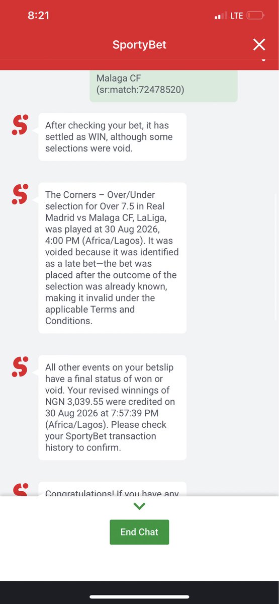 Bladakuss's tweet photo. @SportyBet @SportyBetNG what sort of thing is this?? How can I have possibly played the bet late when the real Madrid match started by 16:40 and the first game on the ticket was by 14:30?? And I did not play any of them as a live game??? https://t.co/4qUNvaIjOW