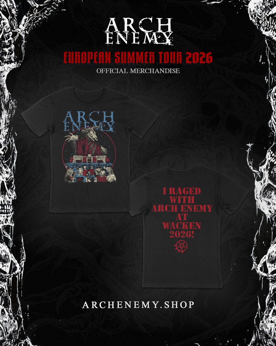 archenemymetal's tweet photo. OFFICIAL #TOUR EXCLUSIVES 🏴
Bringing the tour #merch straight to the #shop 🤘Very #limited stock available across select sizes. Grab your piece of the tour while it lasts ▶️ https://t.co/oCOOE5Bdu4

#archenemy #europeantour #live #tourmerch #backtotherootofalleviltour https://t.co/Q3nKUTfAVP
