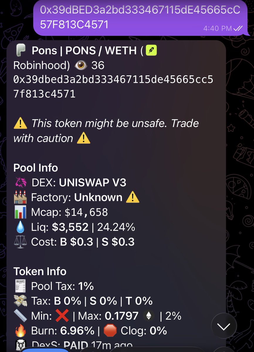 ZaExhuast's tweet photo. I know I always post wins since usually I win HEAVY on #robinhood the chain of crime but lesson learned on $pons to never jeet aped 2 percent at 15k thought it was another launchpad rug…  clipped at 150k ( would be worth 8m ++now ) https://t.co/l1cbKIx690