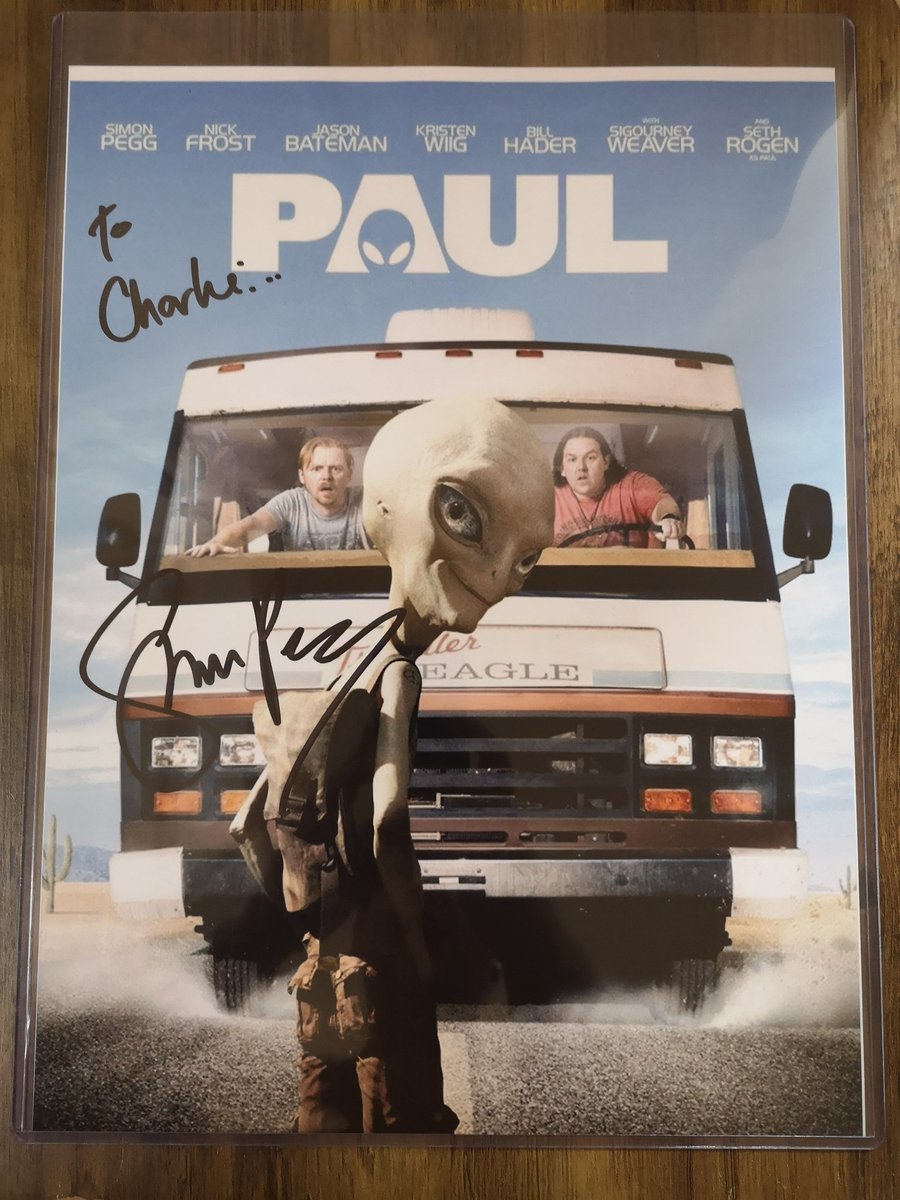 RealCharlieOgle's tweet photo. FROM SHAUN OF THE DEAD, 🧟‍♂️ HOT FUZZ, 🦢 WORLD'S END, 🤖 DOCTOR WHO, 💙💙 STAR WARS, 🚀 STAR TREK, 🖖 RUN FAT BOY RUN 🏃‍♂️ AND PAUL... 👽 IT'S ME AND SIMON PEGG! 😀 https://t.co/mnnILkETSa