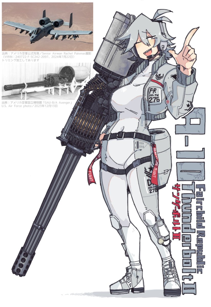 takepiyo625's tweet photo. A-10 サンダーボルトⅡ/Thunderbolt II 
#擬人化 #のんせか https://t.co/sWCL5xX7Z1