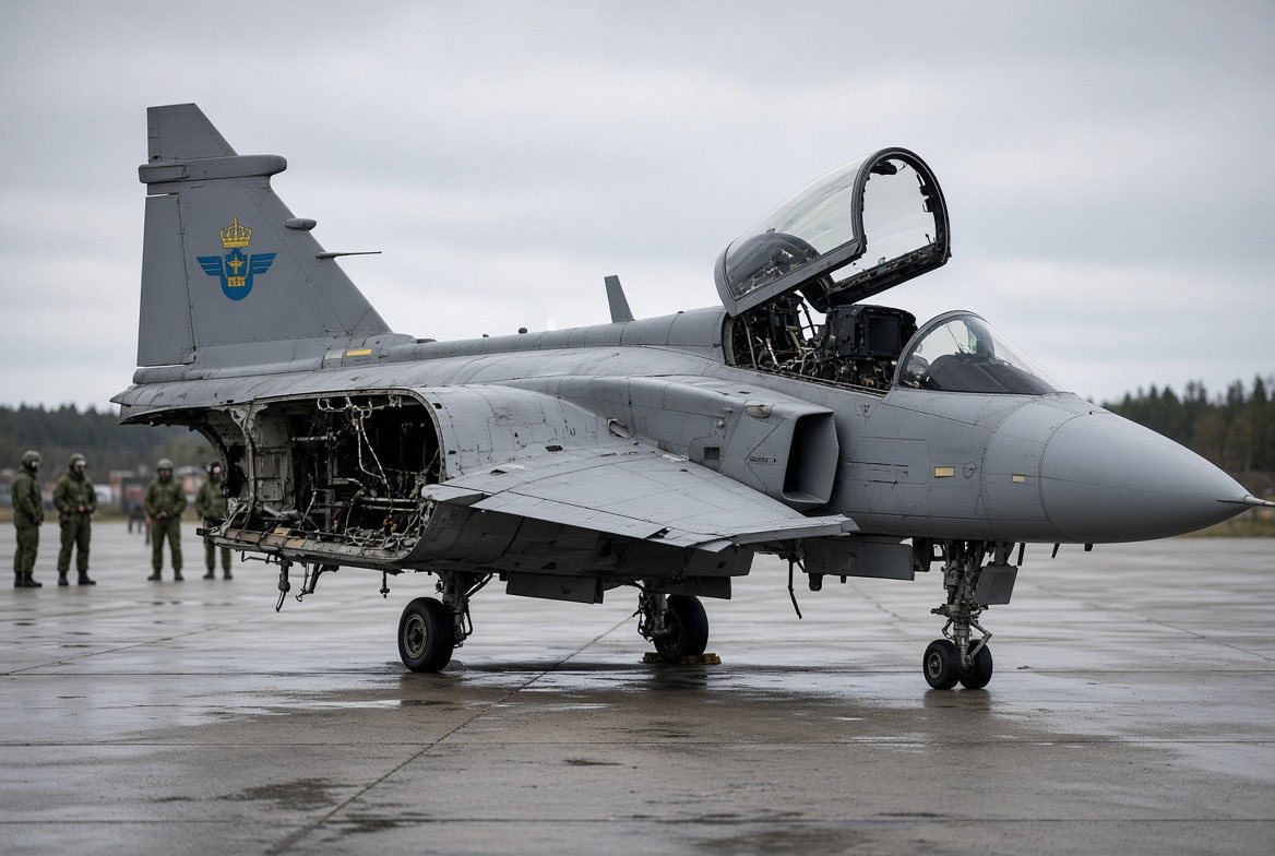 patriotlodges's tweet photo. @Cad_Republican Gripen without USA parts https://t.co/BKNZzSbqBh