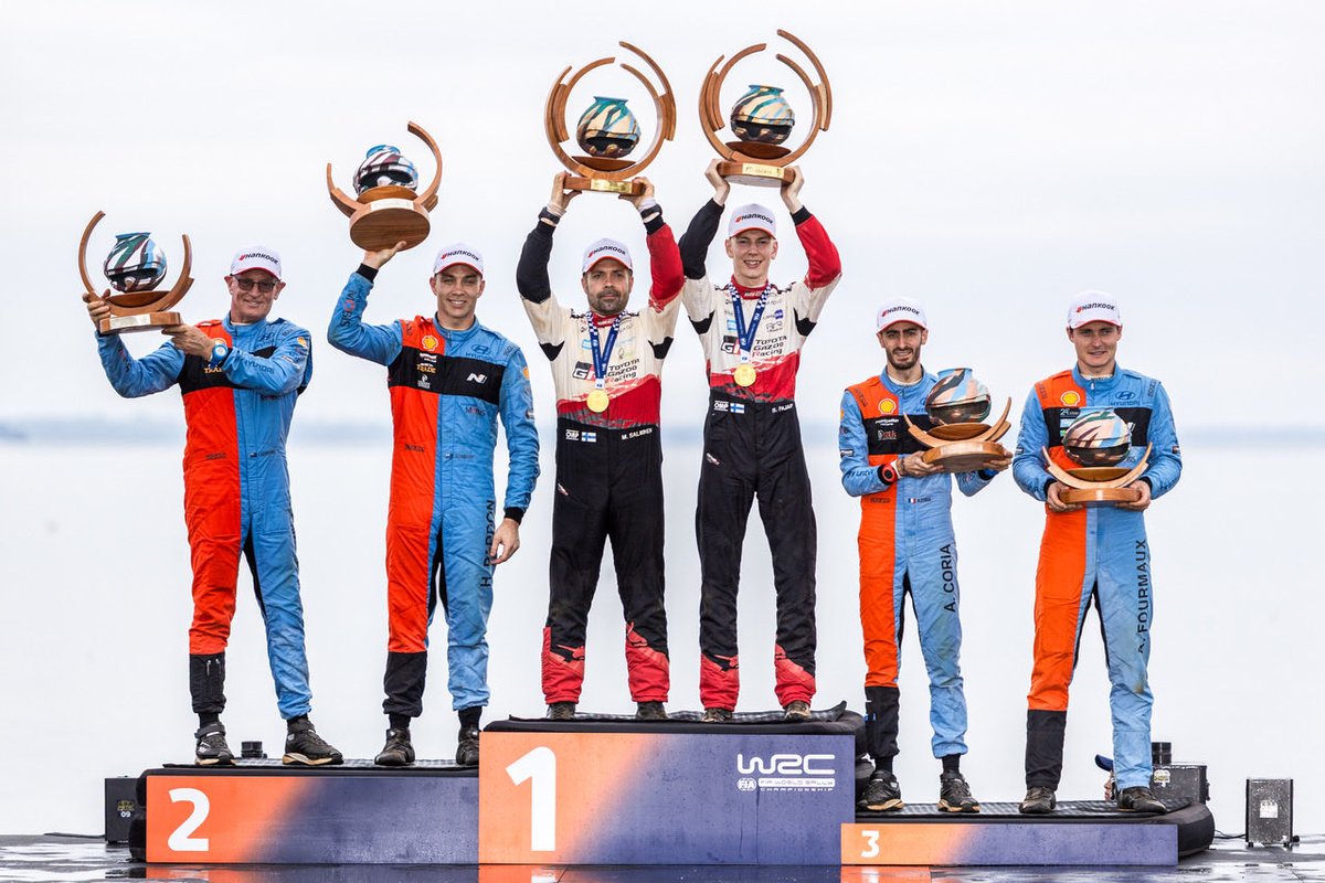 OfficialWRC's tweet photo. On the top in Paraguay 🏆

#WRC | #uenoRallyDelParaguay 🇵🇾 https://t.co/5uPMl64ZlG