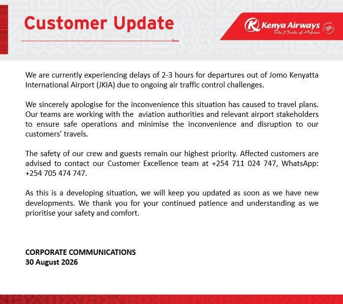 mohammedhersi's tweet photo. 1/2 AN OPEN LETTER TO HIS EXCELLENCY THE PRESIDENT .  ENOUGH IS ENOUGH ON AIR TRAFFIC CONTROLLER STRIKES

Your Excellency,

I write this letter as a tourism industry player of over thirty years and, frankly, as a frustrated Kenyan. This morning, August 30, 2026, Jomo Kenyatta International Airport ground to a halt again. Aircraft sat on tarmacs, passengers stood at gates with no answers. Kenya Airways, Jambojet, and international carriers scrambled to manage delays running into hours. This is not a new story. It is the same story we lived through in February 2026.

It is the same story the Transport Cabinet Secretary said was resolved after his return-to-work deal. It is the same story that a strike notice in July threatened to reopen, and here we are again, at the end of August, watching it happen for what feels like the third act of a play we should never have had to sit through twice, let alone three times.

Your Excellency, how is this still happening?

I ask this not as a rhetorical flourish but as a genuine, exhausted question from someone who has spent decades convincing tour operators in Europe, Asia, and North America that Kenya is a destination they can trust with their clients' money and their reputations. Every one of us in this industry has, at some point in the last year, had to sit across from an agent and explain why their client's flight was delayed four hours, why a connecting safari group missed its bush flight, why a conference delegation arrived a day late. We absorb the reputational cost. We absorb the financial cost. We smile and say Kenya is still worth it, and then the same dispute resurfaces months later because it was never actually settled, only paused.

We are told we are chasing five million visitor arrivals. That target requires unbroken confidence in Kenya's air connectivity, because tourism is built entirely on the promise that a booking made today will still be honoured on the day of travel. A tourist who cannot trust that their flight will depart on schedule does not simply tolerate the inconvenience. They quietly choose Zanzibar, Mauritius, or Cape Town next time, and they tell their friends to do the same. Nobody sends out a press release when a booking is redirected. It just happens, silently, one cancelled reservation at a time, and by the time the numbers show up in our arrival statistics, it is too late to reverse the damage.

What troubles me most is that this is not a natural disaster or a global shock outside our control. This is a labour dispute between a government agency and its own workforce, over a collective bargaining agreement, pay, and working conditions that, by the union's own account, had not been reviewed in fifteen years. That is not a controllers' failure. That is a governance failure. If the grievances are legitimate, they should have been resolved permanently in February, not managed with a temporary return-to-work formula that bought a few months of calm before the same fault line cracked open again in July and again now in August.

Your Excellency, I ask you directly why has this been allowed to become a recurring event rather than a resolved chapter? Who within your government is accountable for the fact that a "return-to-work deal" earlier this year clearly did not include a durable settlement of the underlying issues? Tourism, horticulture, and cargo cannot keep absorbing the cost of a dispute that should have been closed permanently after its first occurrence.

I am not writing to score political points. I am writing because I, and thousands like me in this sector, have skin in this game every single day. We do not get to strike when things go wrong for us. We simply lose the booking, lose the client, and start over.