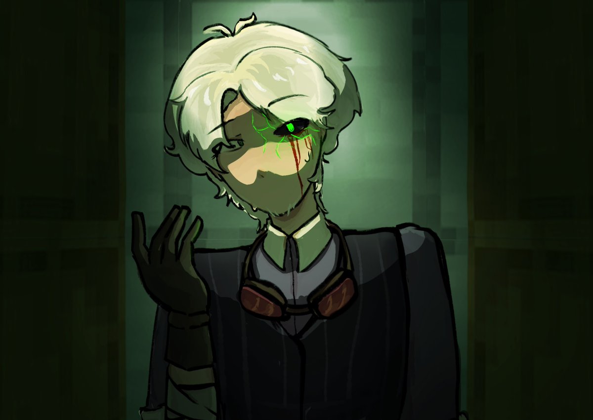 Shatzasita's tweet photo. /NQH SPOILERS

I was really scared for bro at that moment like really scared. 

#nqh #notquitehuman #branzycraftfanart https://t.co/2fq1pjfi7s