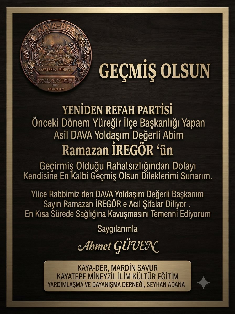 Kayatepeli_47's tweet photo. GEÇMİŞ OLSUN 
DEĞERLİ BAŞKANIM https://t.co/uDzFnaCweS