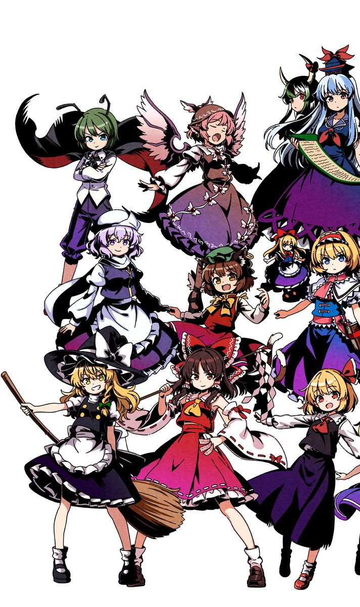 limone_Illust's tweet photo. #今月描いた絵を晒そうㅤ 
中ボス組を加えて改めて集合絵を作りました。 https://t.co/8Mv1tqibLP