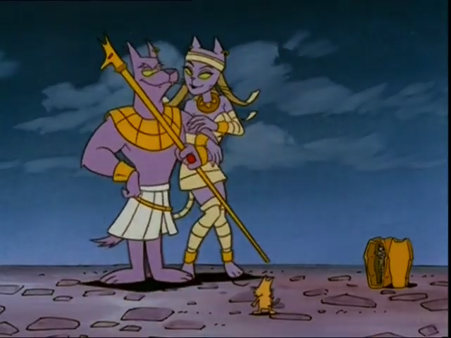 Bnom92's tweet photo. was rewatching "secret files of the spy dogs" and saw this anubis guy and unlocked a core memory in me, certaily made me feel weird when younger lol, also bast is there too, episode is "twilight" too https://t.co/149sMAVwH7