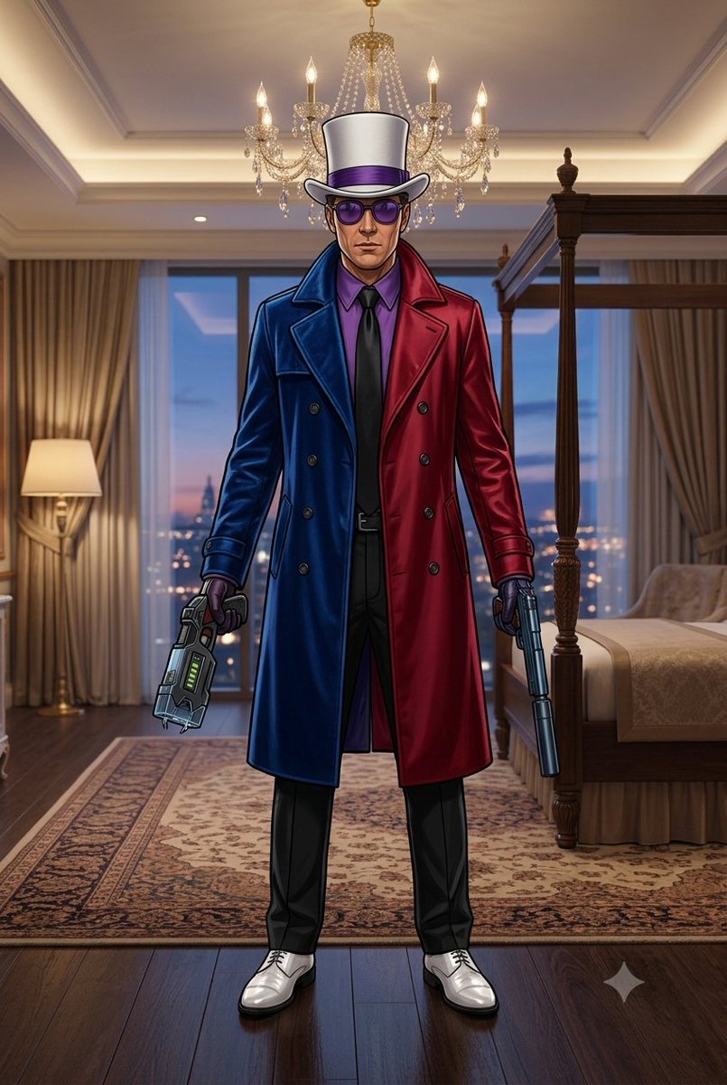 Jack_Crow25's tweet photo. To be a true Chameleon, one has two have at least Two Faces to be the true spirit of Janus.
#TwoFace #Chameleon  #AIArt #Marvel #DC https://t.co/jcSMBlKMp1