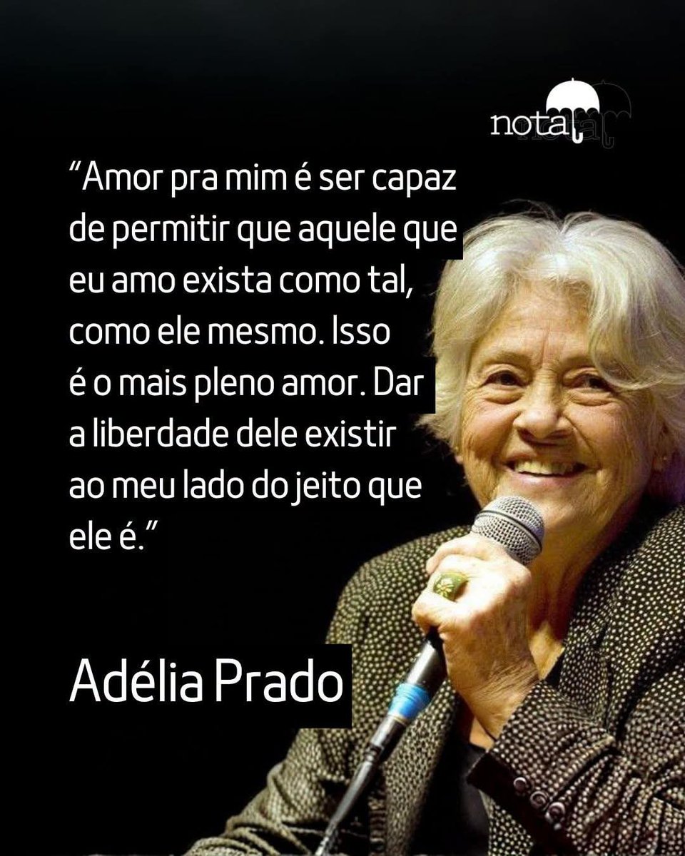 jornalnota's tweet photo. Adélia Prado ❤

Leia mais poemas:
https://t.co/kqBILqOTqF https://t.co/rXF1E1d5sa