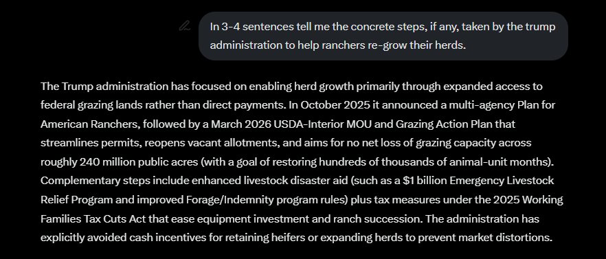 eastcodiesel's tweet photo. @Shannon_A_IL @POTUS @cattleguy92 Cool story and all but you really should learn the facts

My family has been farming and ranching for almost 97 years in the Midwest. The claims Trump is killing ranchers is stupid on its face. He has done more to help us than the last 4 administrations

Stop buying the bullshit https://t.co/HWyThZyNeP