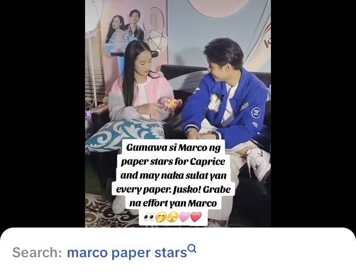 urfavv_aeri's tweet photo. Pati ang blue comment sinabayan amats ng bentenatics. Just when you think wala ng itatapat ginawa ni Marco, may pasabog na naman. Mr. 1 sec, 11/20, mini vlog, paper stars, 3 roses… Ikennat sobrang cute nila 🩷💙

#CapriceCayetano | #MarcoMasa
#CapCo | #Bentenatics https://t.co/k542jXgXTA