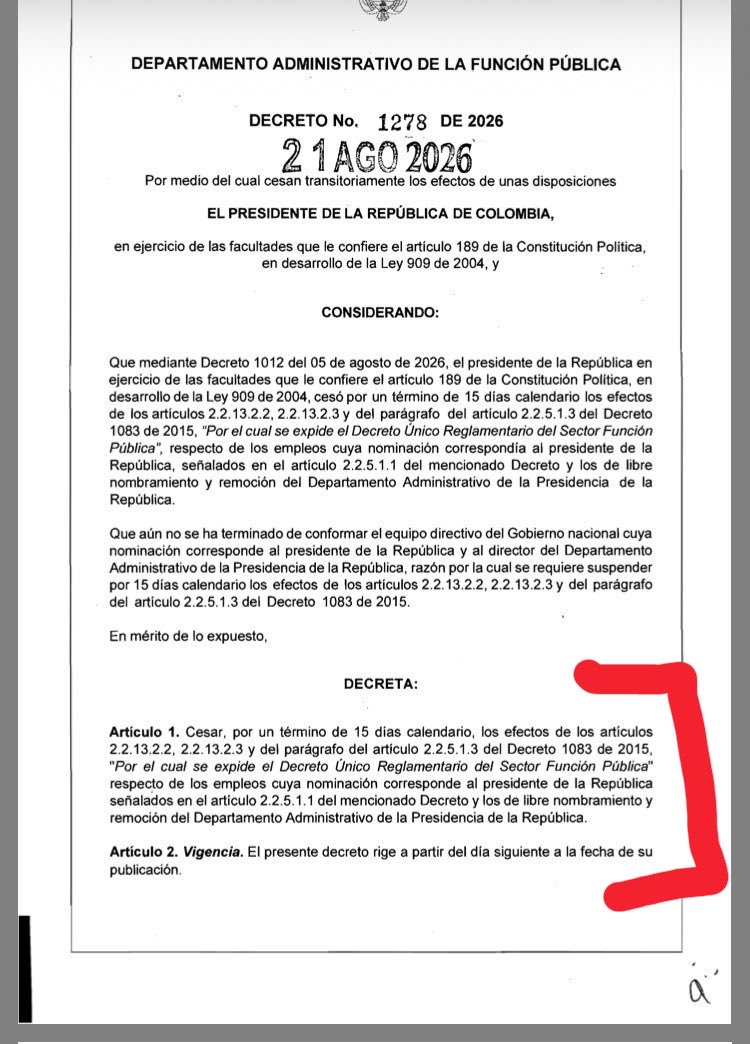 ElizbethCristi7's tweet photo. 🚨 Esto es gravísimo: Abelardo suspendió por 15 días la publicación previa de hojas de vida para determinados cargos de libre nombramiento y remoción. ¿Por qué esconder temporalmente información que debería estar bajo control ciudadano? La transparencia no puede ser un estorbo para el Gobierno. Si no hay nada que ocultar, ¿por qué cerrar la ventana del control público?