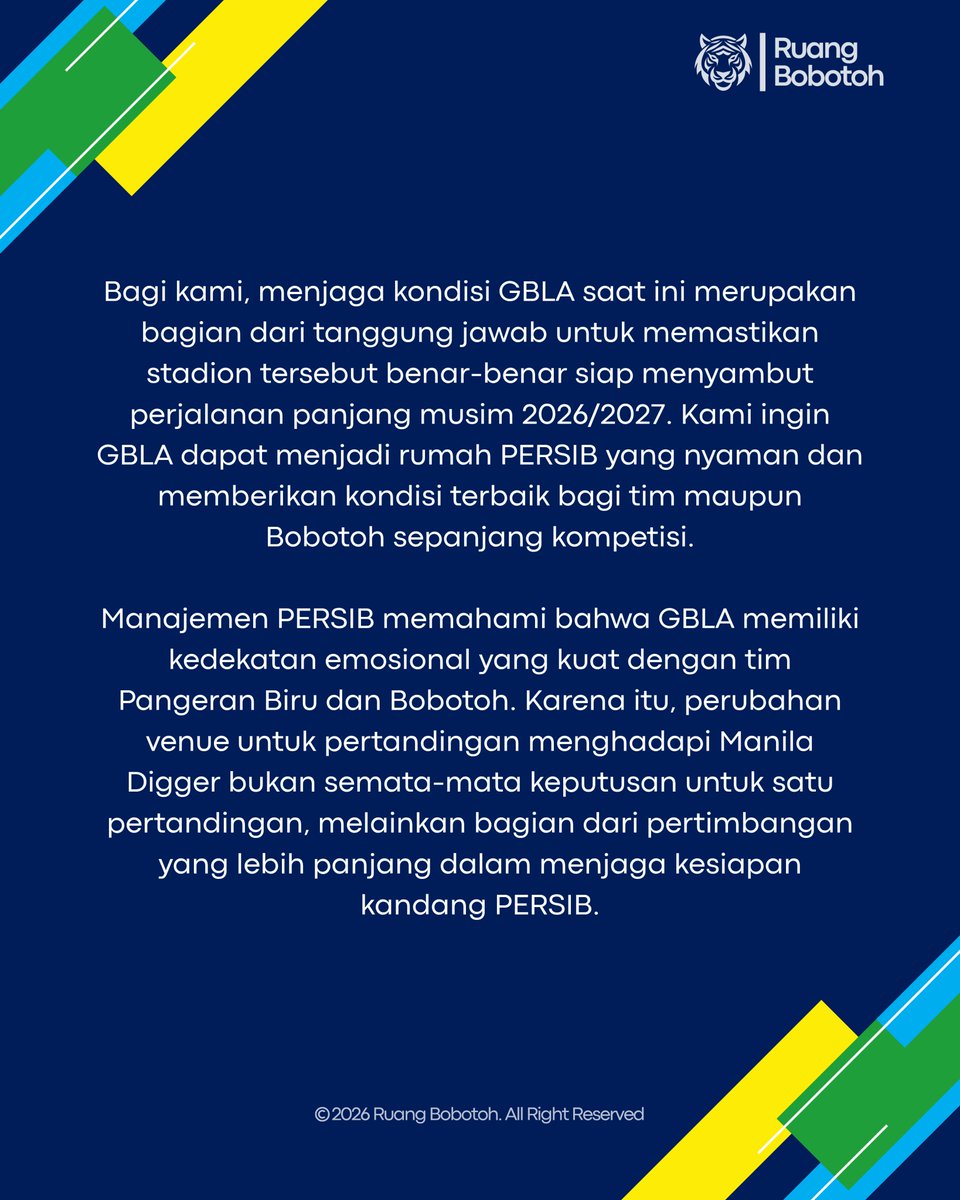 RuangBobotoh's tweet photo. 🚨 BREAKING NEWS

OFFICIAL STATEMENT PERSIB TERKAIT PEMILIHAN SJH UNTUK MENGHADAPI MANILA DIGGER.

📝 https://t.co/m5LH3XioaK https://t.co/IoQuI3DURW