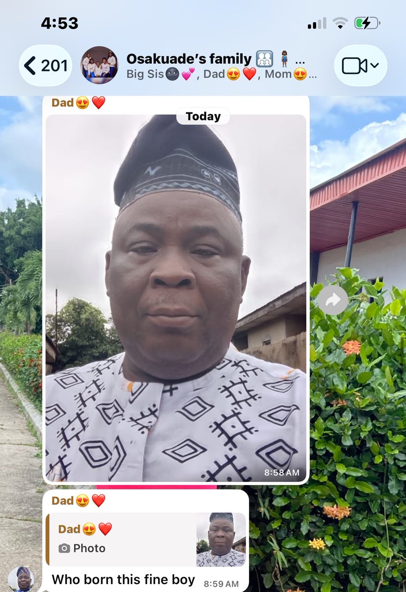 I_am_Arietta's tweet photo. My parents are always competing with their pictures every Sunday.😂 https://t.co/9VcqlaHU9h