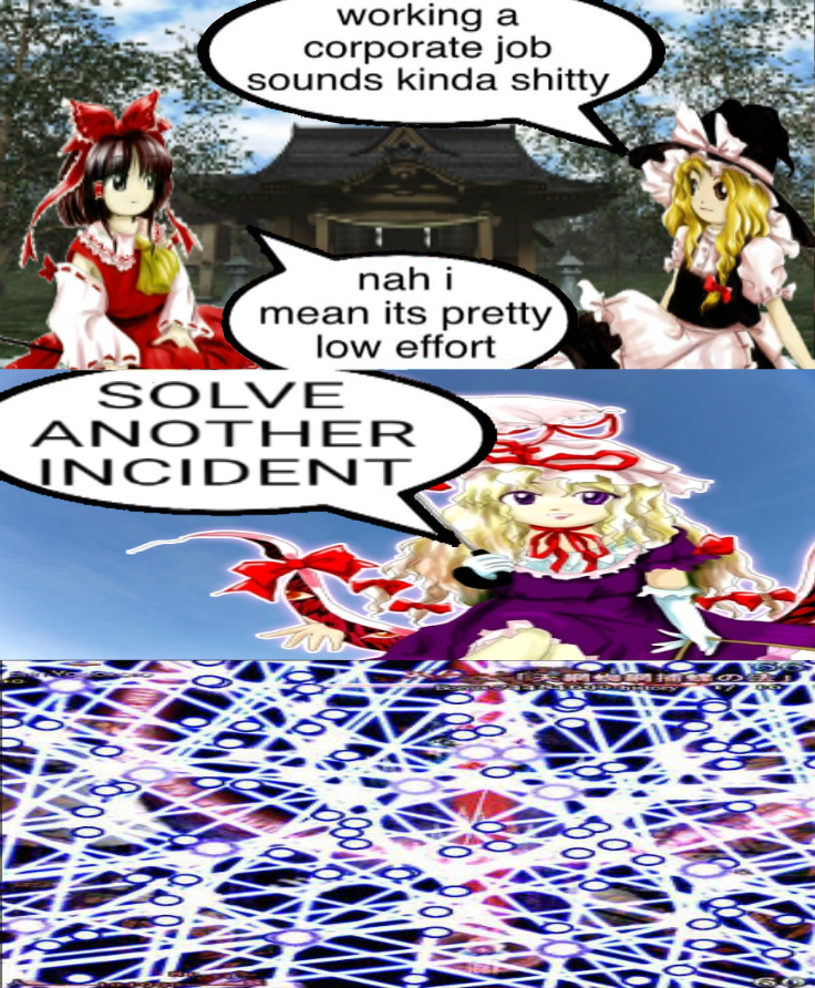 IiSenoc32747's tweet photo. touhou absolutenutcase #1:

#touhou #touhouproject #東方Project  #東方 https://t.co/vVbtEaoH98