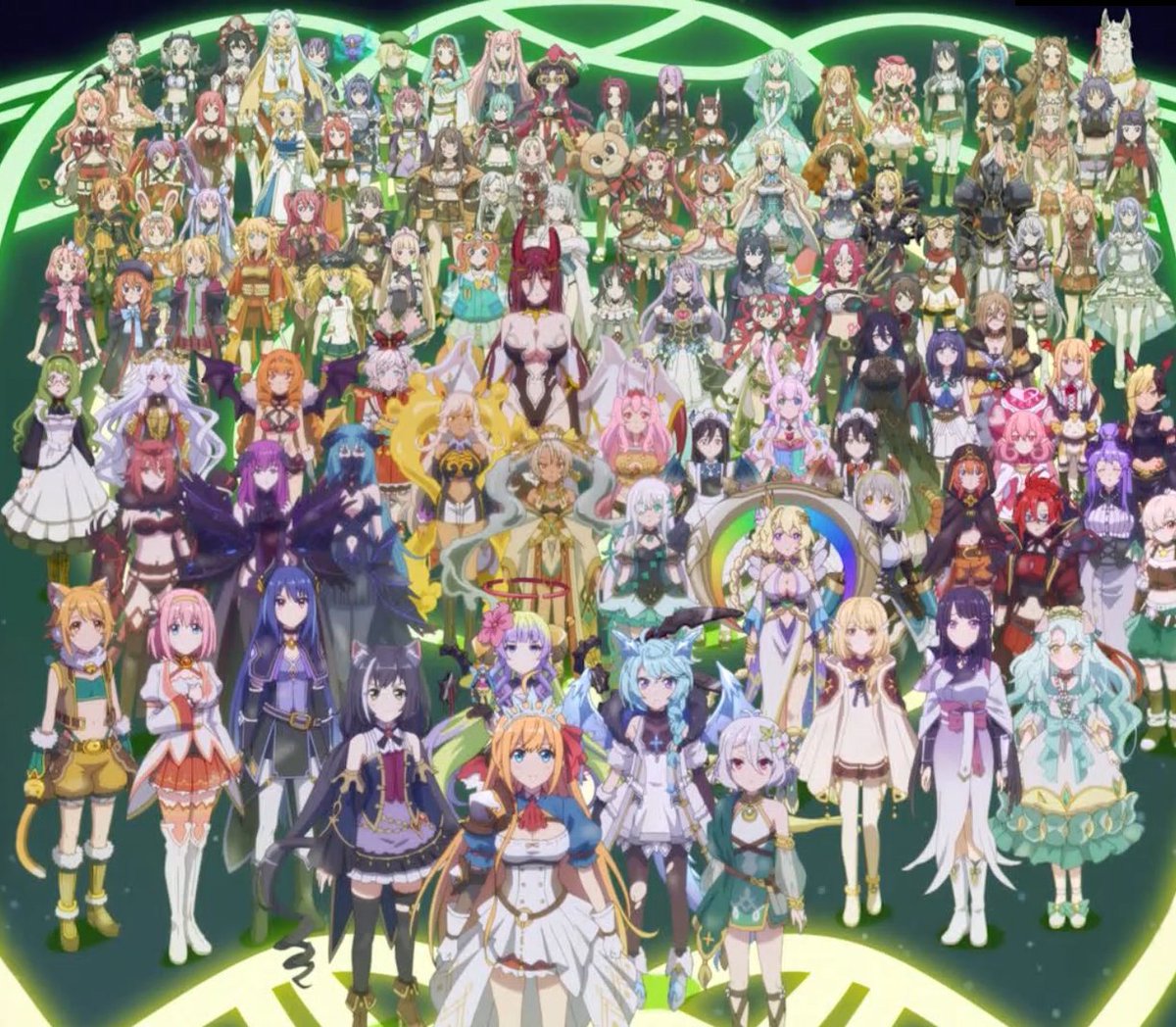 thamrin_eka's tweet photo. 皆さん信じられますか？

プリコネでは昨日、この画像に入ってる102人の
キャラ+αが全員個別ルートをもらったんですよ★

こんなことソシャゲ史上あったんでしょうか？
これからもプリコネやサイゲについていくよ！

#プリコネR #プリコネ豆知識 #エンドヴィジョン https://t.co/aC0qQFSEsC