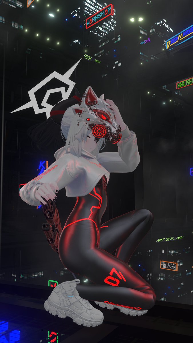 llya_vrc's tweet photo. 今日のカヨコ
ネオミレニアムのメガコーポを......
＃VRChat #ブルアカ https://t.co/v9qQLfVz8V