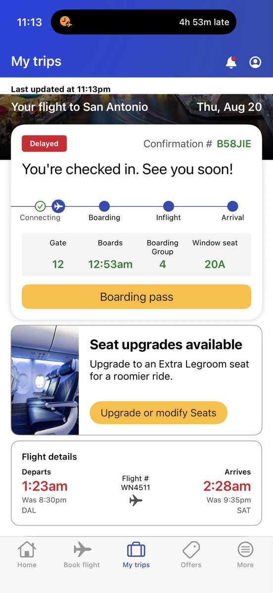 sarahstweeting's tweet photo. Thanks @SouthwestAir https://t.co/fSbdojtFRZ