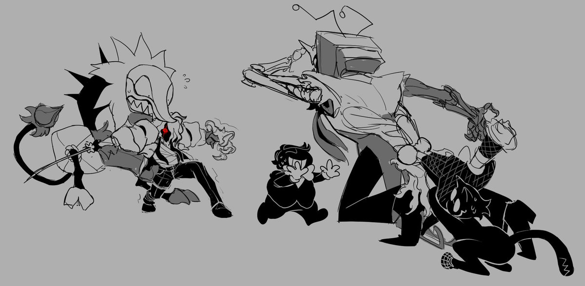 Carpetcat1's tweet photo. Thornrune Flowery and Tenna, for a Tunblr ask about what their relationship would’ve been like pre and post Dreemurr divorce. 
The short answer is Bad.
#Deltarune #Thornrune #fanart https://t.co/DmPSyzzmQ0